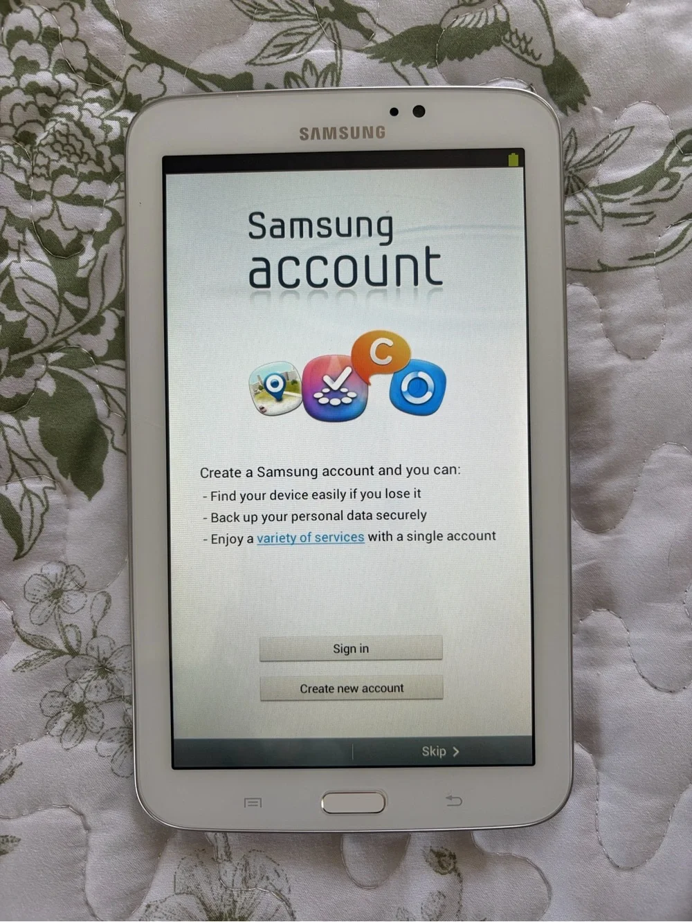 Samsung White 7
